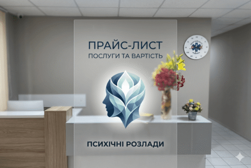 Прайс-лист — Лікування психічних розладів - МєдіМед