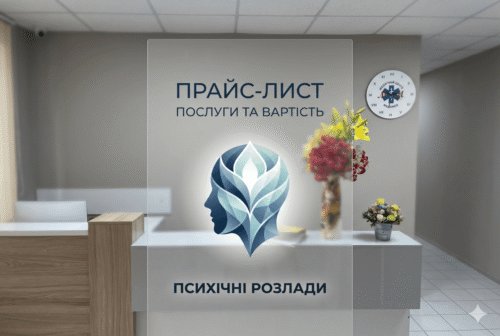 Прайс-лист — Лікування психічних розладів - МєдіМед