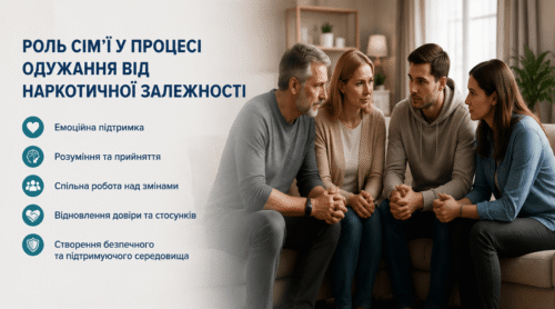 Роль сім’ї в одужанні від наркотичної залежності - МєдіМед