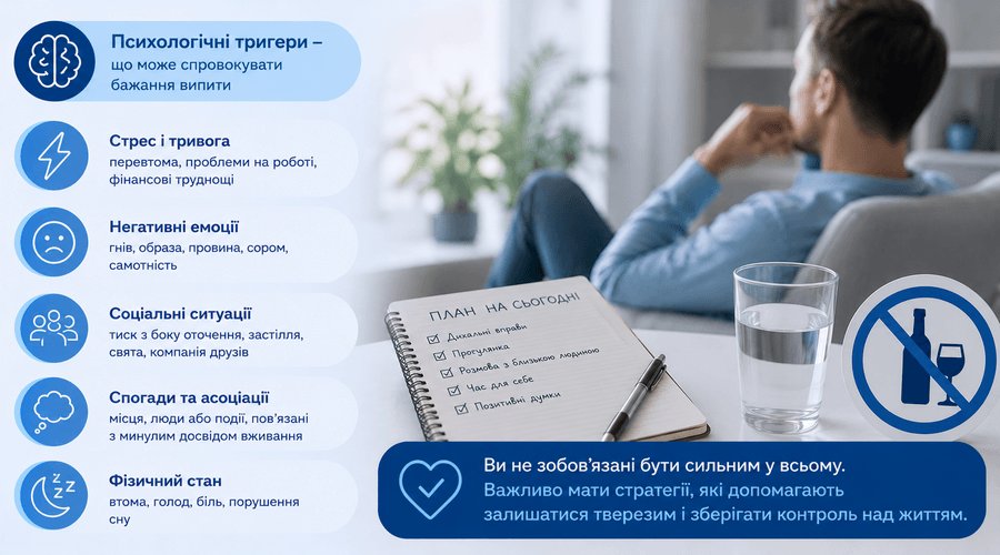 Психологічні тригери: як навчитися жити без алкоголю у стресових ситуаціях - МєдіМед